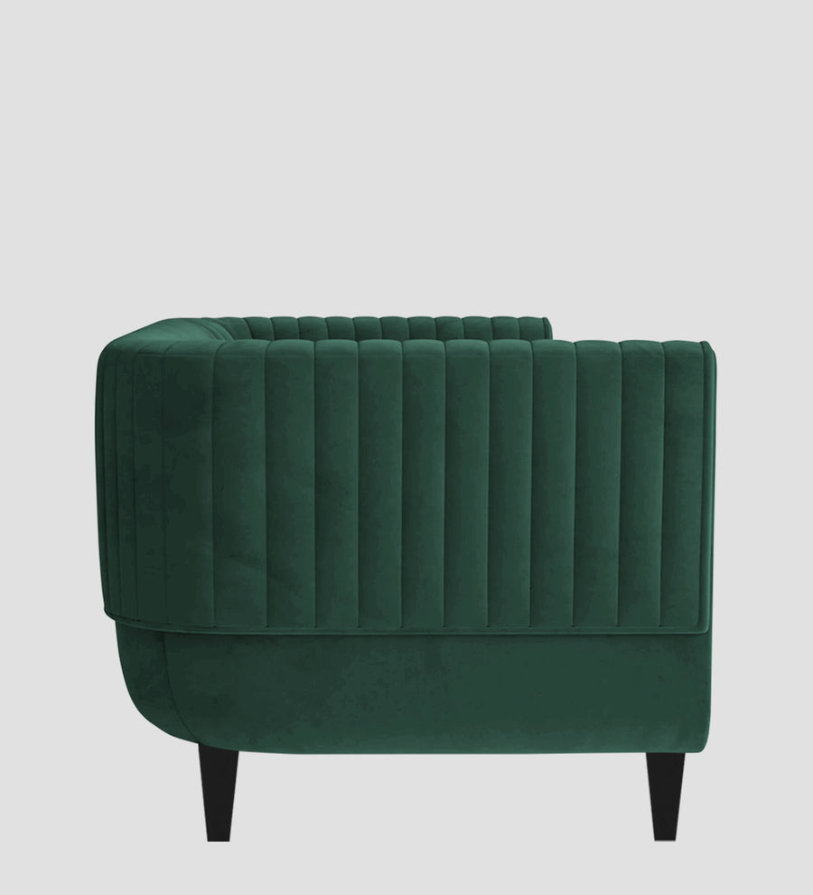 Jackson Waterproof Velvet 1 Seater Sofa In Emerald Green Colour - Febonic Living