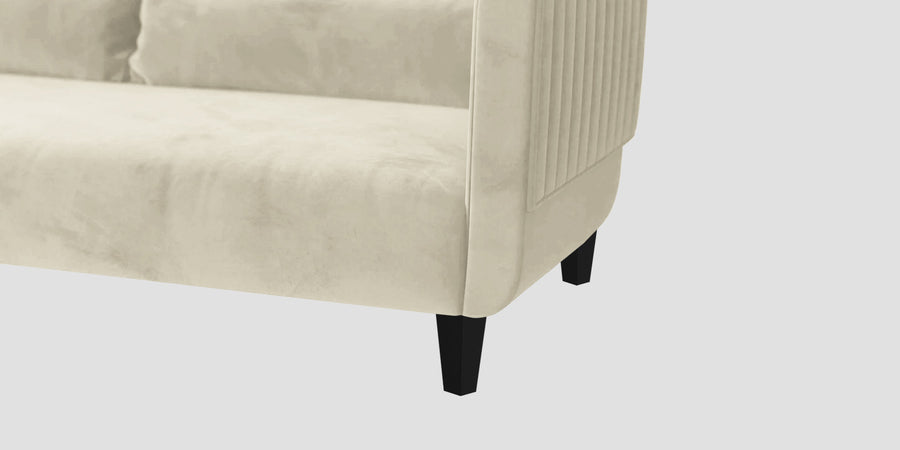 Jackson Waterproof Velvet 2 Seater Sofa In Cashew Cream Colour - Febonic Living