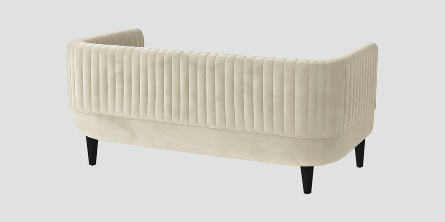 Jackson Waterproof Velvet 2 Seater Sofa In Cashew Cream Colour - Febonic Living