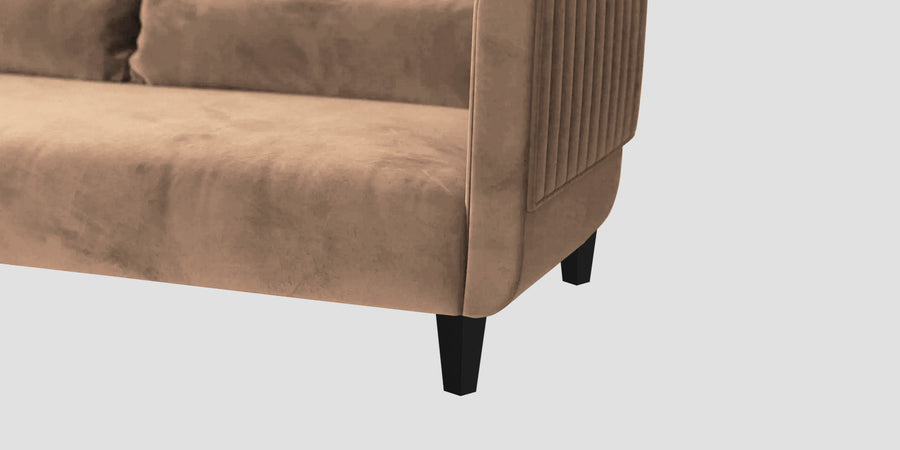 Jackson Waterproof Velvet 2 Seater Sofa In Dusty Beige Colour - Febonic Living
