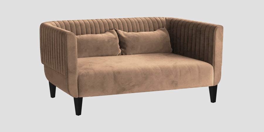 Jackson Waterproof Velvet 2 Seater Sofa In Dusty Beige Colour - Febonic Living