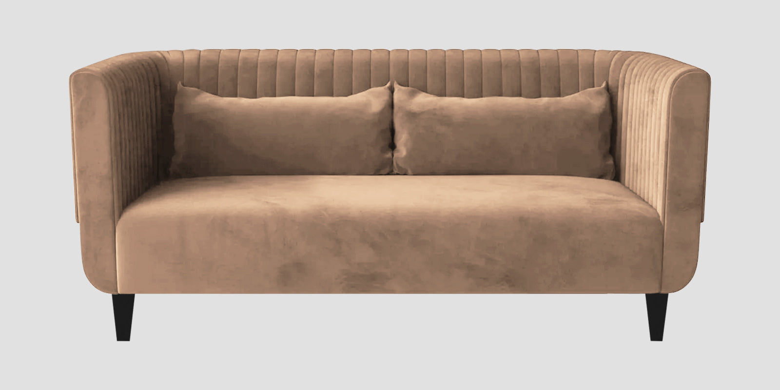 Jackson Waterproof Velvet 2 Seater Sofa In Dusty Beige Colour