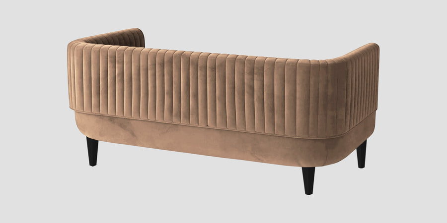 Jackson Waterproof Velvet 2 Seater Sofa In Dusty Beige Colour - Febonic Living