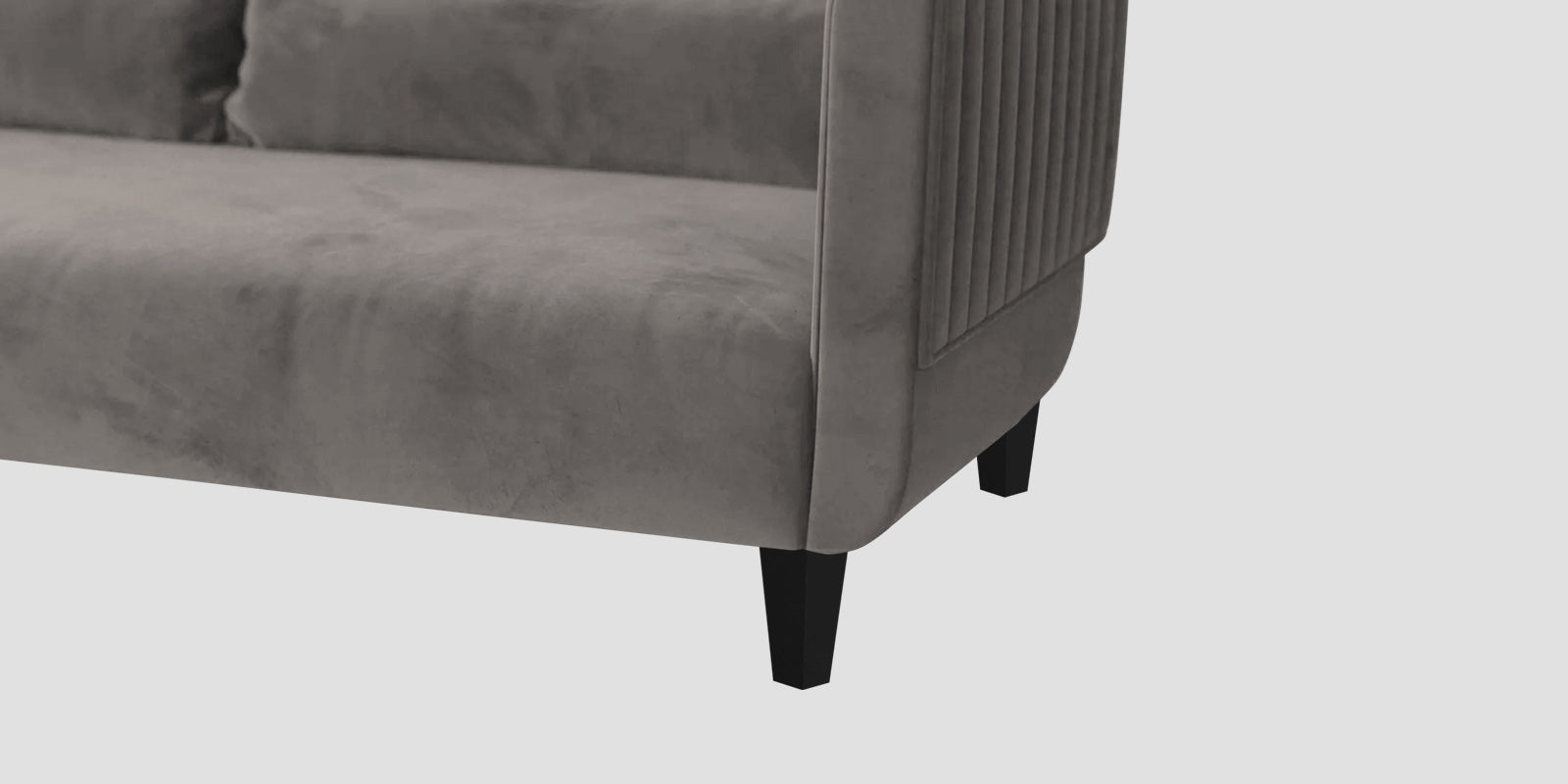 Jackson Waterproof Velvet 2 Seater Sofa In Neutral Grey Colour