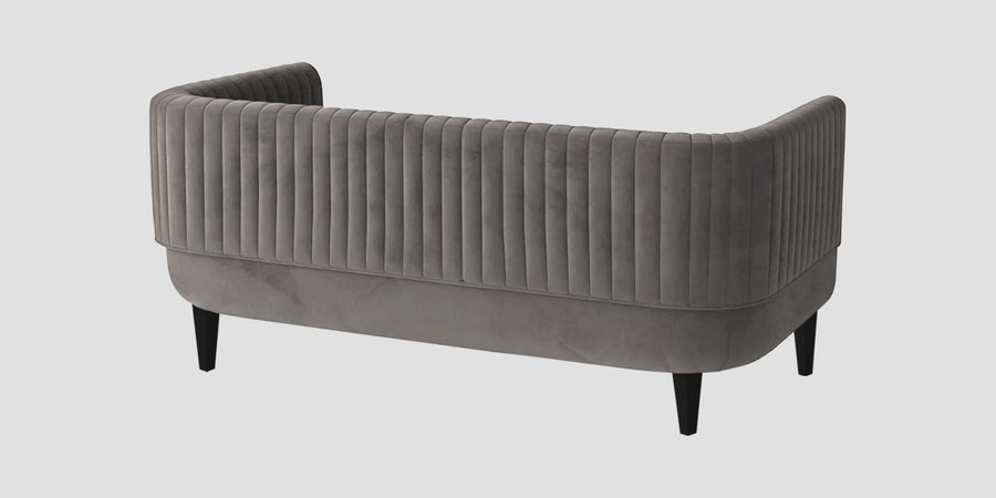 Jackson Waterproof Velvet 2 Seater Sofa In Neutral Grey Colour - Febonic Living