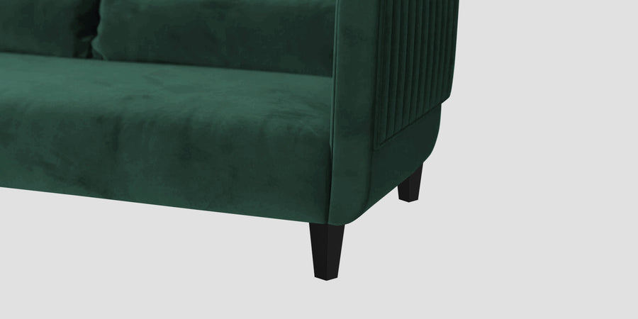 Jackson Waterproof Velvet 2 Seater Sofa In Emerald Green Colour - Febonic Living