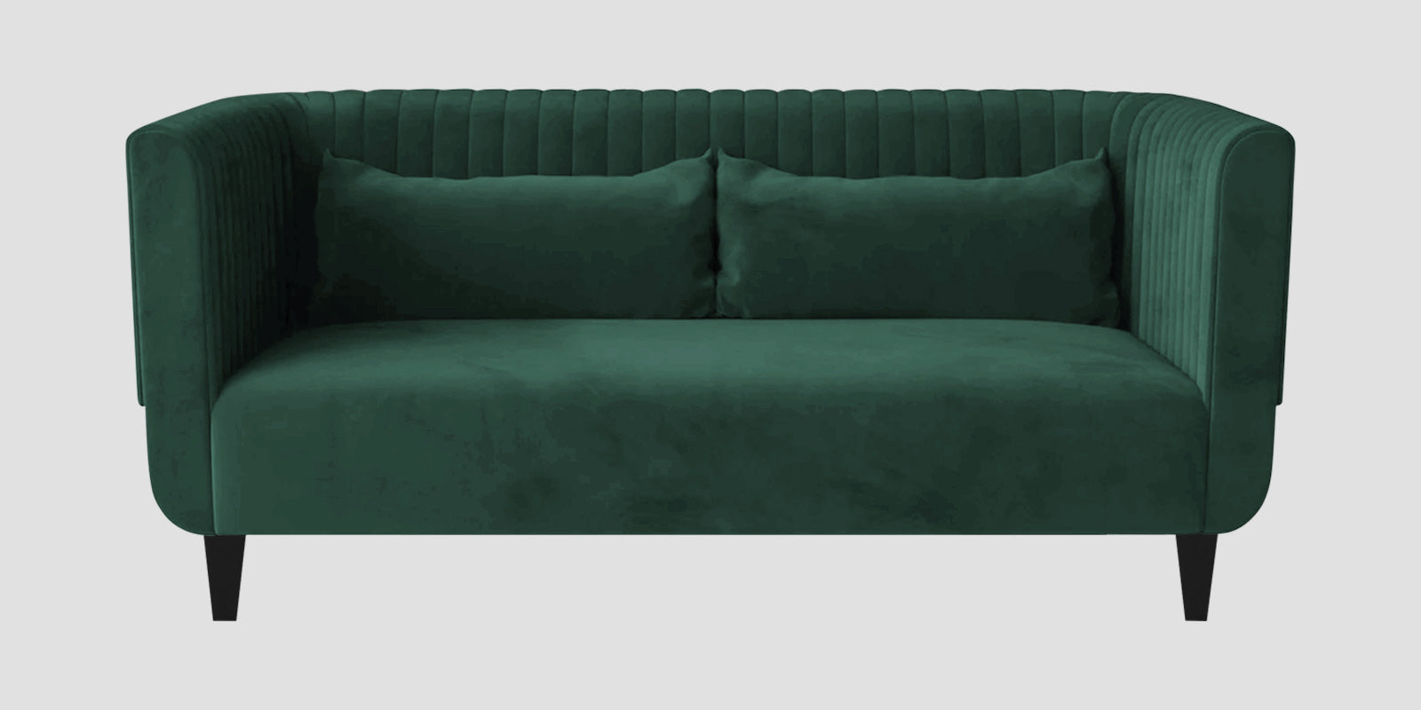 Jackson Waterproof Velvet 2 Seater Sofa In Emerald Green Colour
