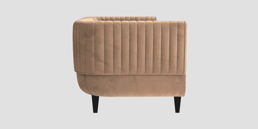 Jackson Waterproof Velvet 3 Seater Sofa In Dusty Beige Colour - Febonic Living