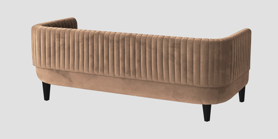 Jackson Waterproof Velvet 3 Seater Sofa In Dusty Beige Colour - Febonic Living