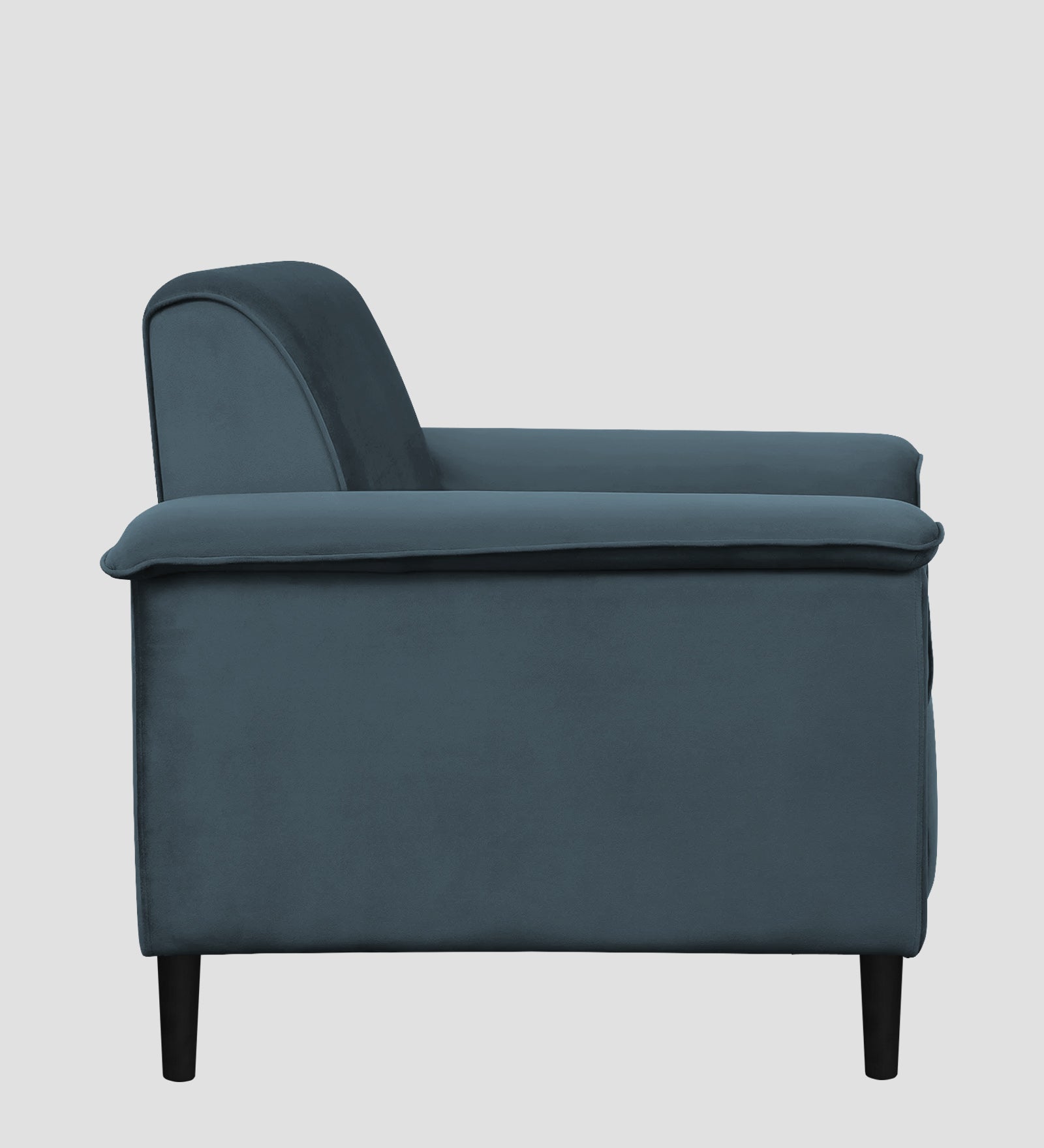 Ocean Velvet 1 Seater Sofa In Oxford Blue Colour