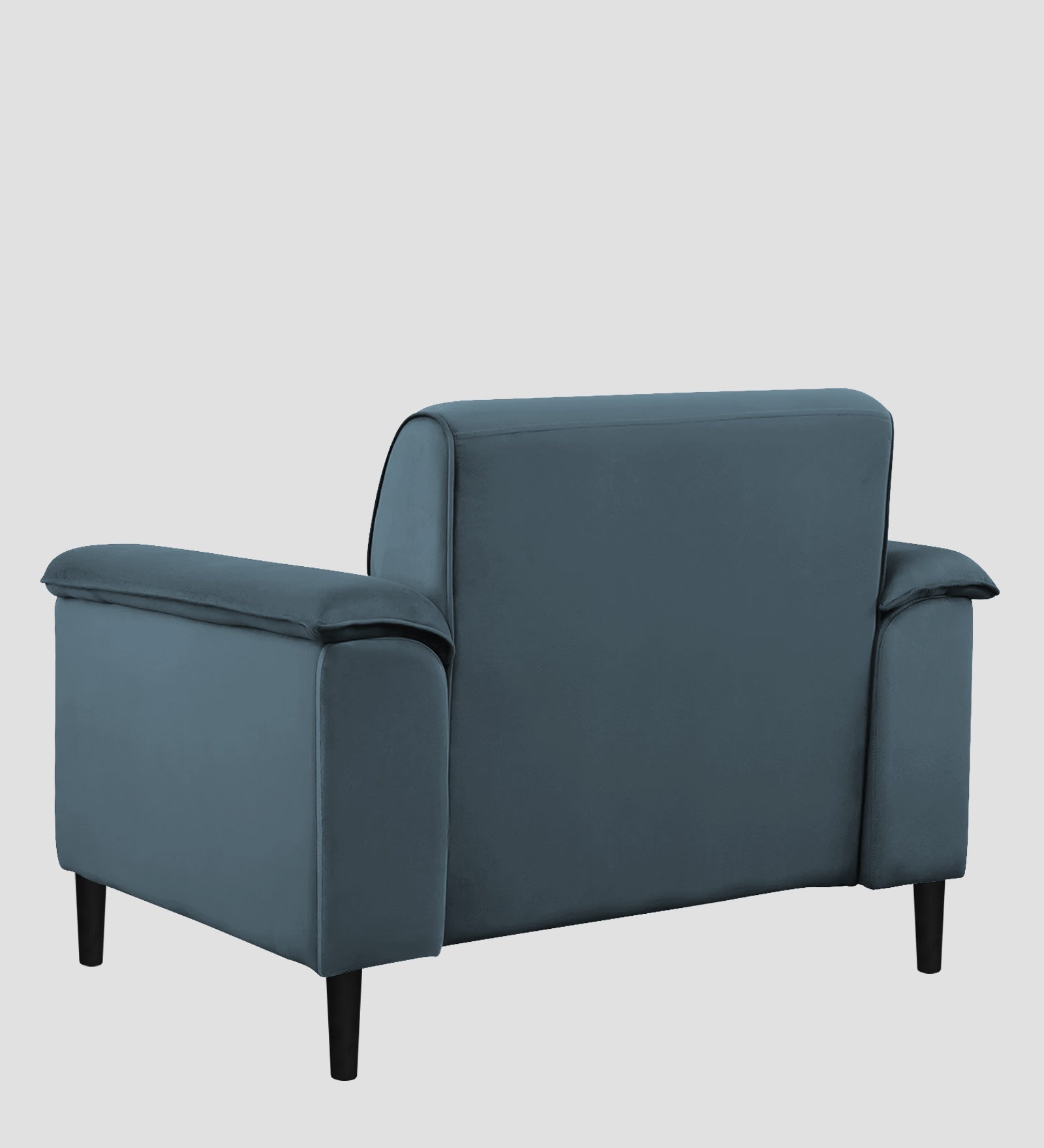 Ocean Velvet 1 Seater Sofa In Oxford Blue Colour