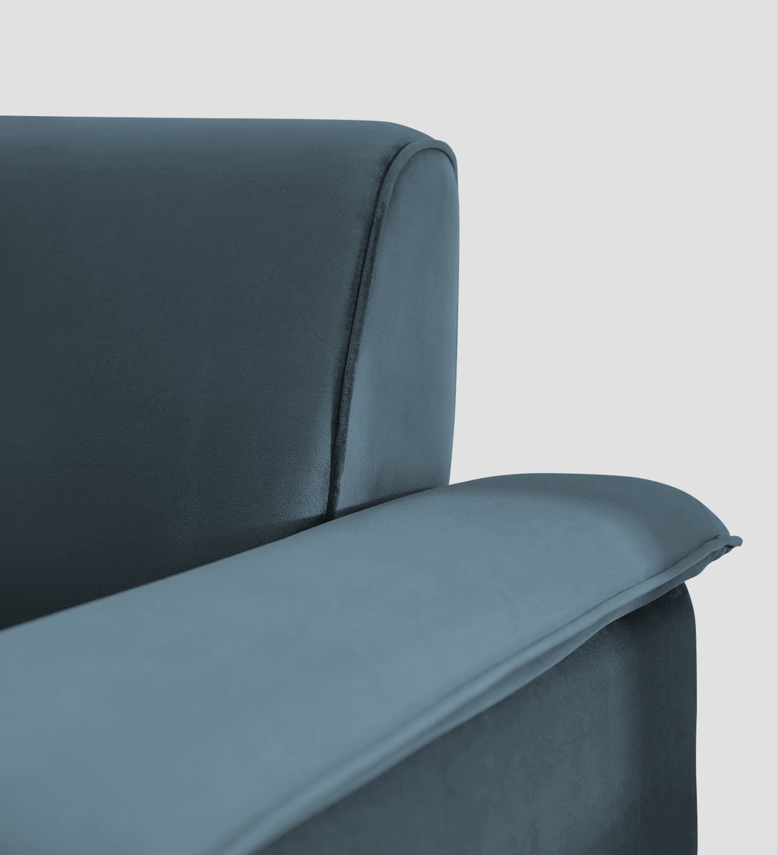 Ocean Velvet 1 Seater Sofa In Oxford Blue Colour
