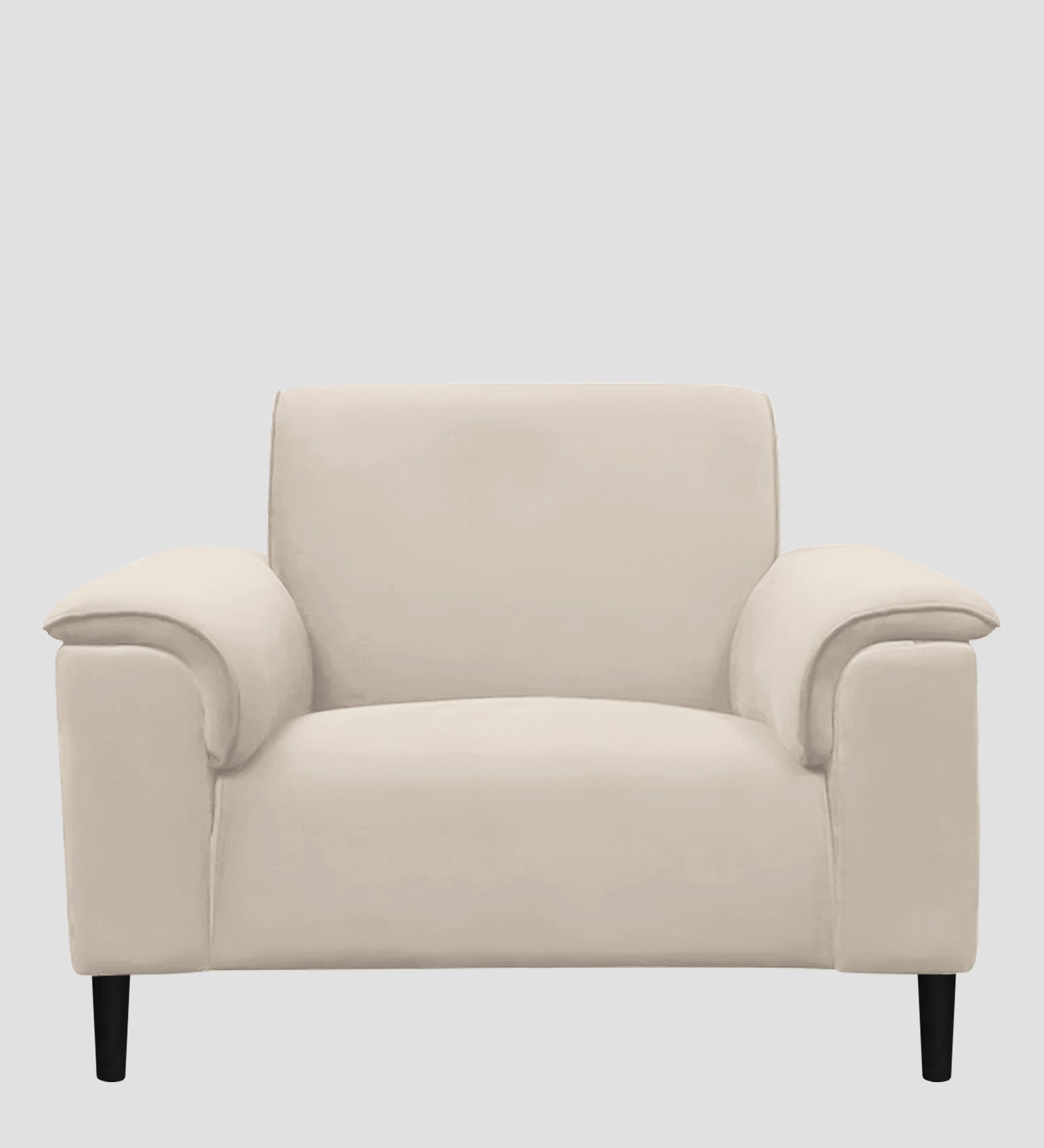 Ocean Velvet 1 Seater Sofa In Camel Beige Colour