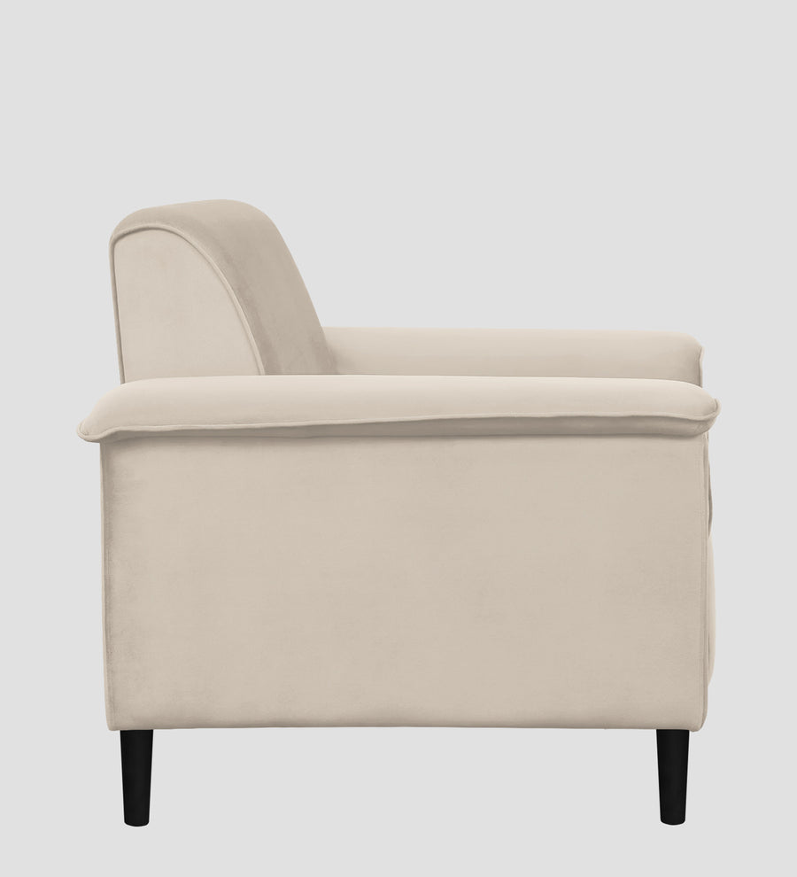 Ocean Velvet 1 Seater Sofa In Camel Beige Colour - Febonic Living