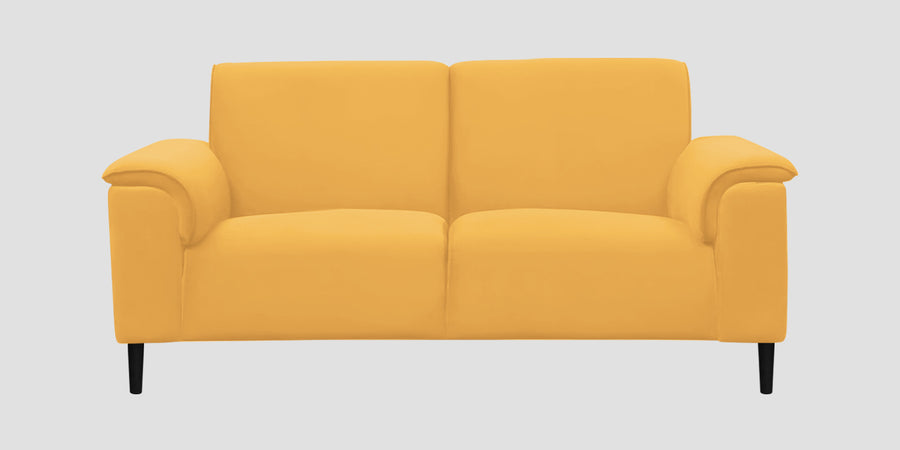 Ocean Velvet 2 Seater Sofa In Turmeric Yellow Colour - Febonic Living