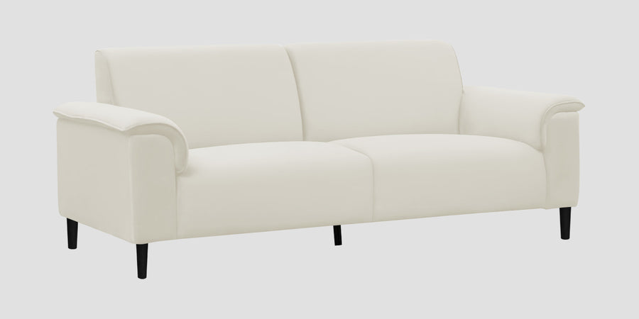 Ocean Velvet 3 Seater Sofa In Warm White Colour - Febonic Living