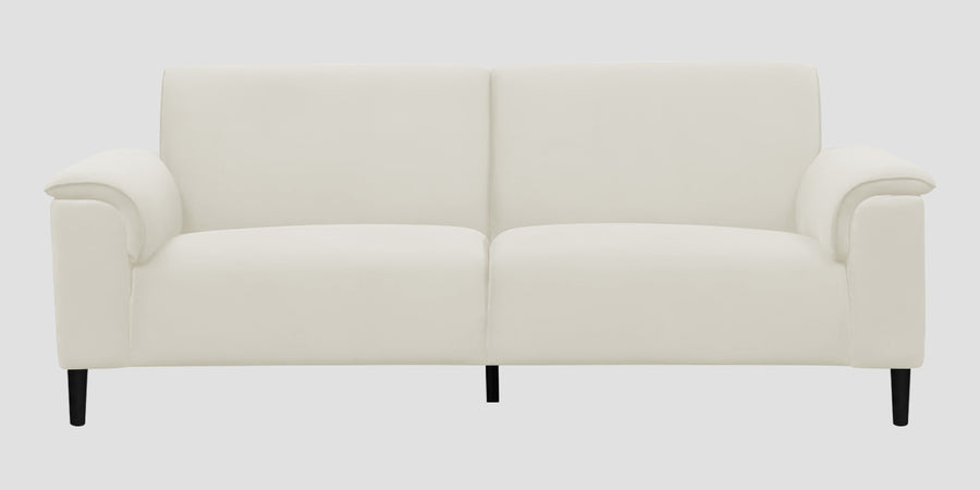 Ocean Velvet 3 Seater Sofa In Warm White Colour - Febonic Living
