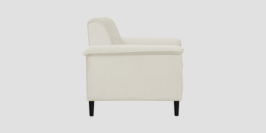 Ocean Velvet 3 Seater Sofa In Warm White Colour - Febonic Living