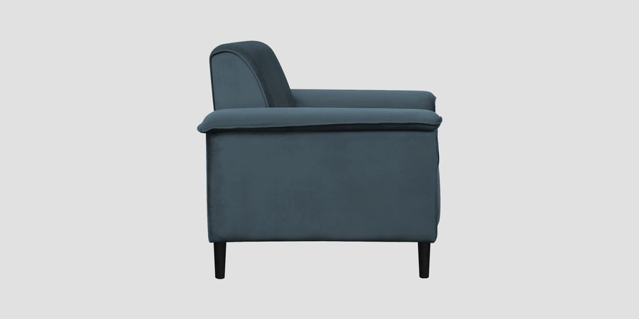 Ocean Velvet 3 Seater Sofa In Oxford Blue Colour - Febonic Living