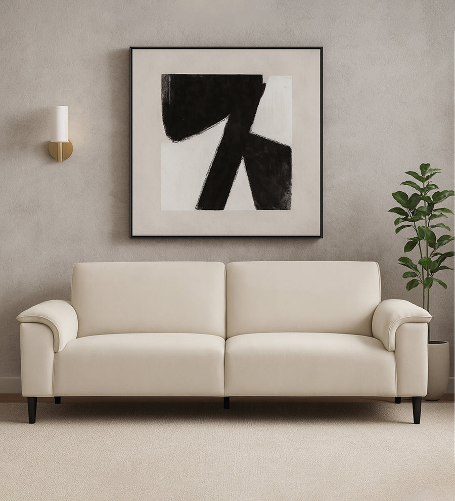 Ocean 3 Seater Velvet Sofa - Camel Beige by Febonic Living