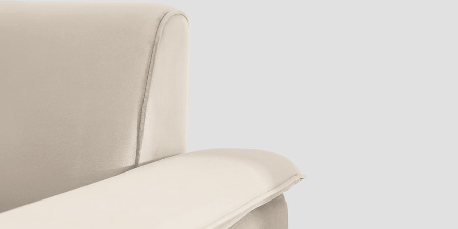 Ocean Velvet 3 Seater Sofa In Camel Beige Colour - Febonic Living