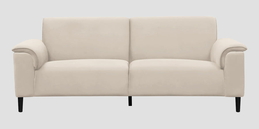 Ocean Velvet 3 Seater Sofa In Camel Beige Colour - Febonic Living