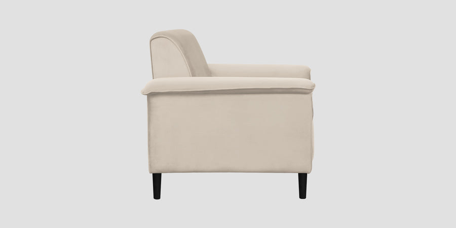 Ocean Velvet 3 Seater Sofa In Camel Beige Colour - Febonic Living