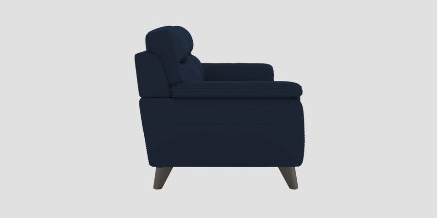 Omton Leatherette 2 Seater Sofa In Berry Blue Colour - Febonic Living