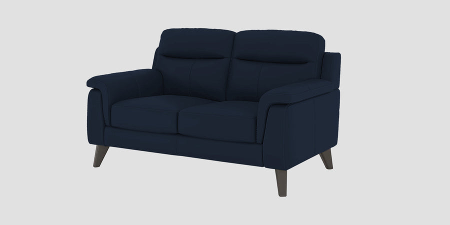 Omton Leatherette 2 Seater Sofa In Berry Blue Colour - Febonic Living