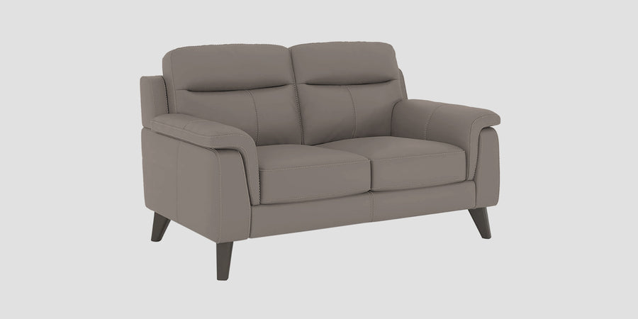 Omton Leatherette 2 Seater Sofa In Steel Grey Colour - Febonic Living