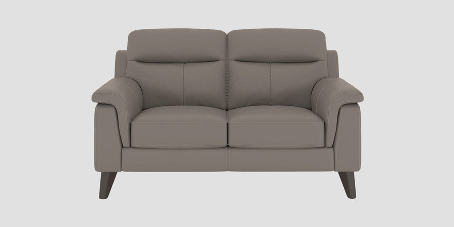 Omton Leatherette 2 Seater Sofa In Steel Grey Colour - Febonic Living