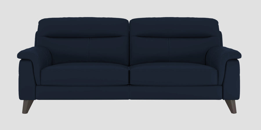 Omton Leatherette 3 Seater Sofa In Berry Blue Colour - Febonic Living