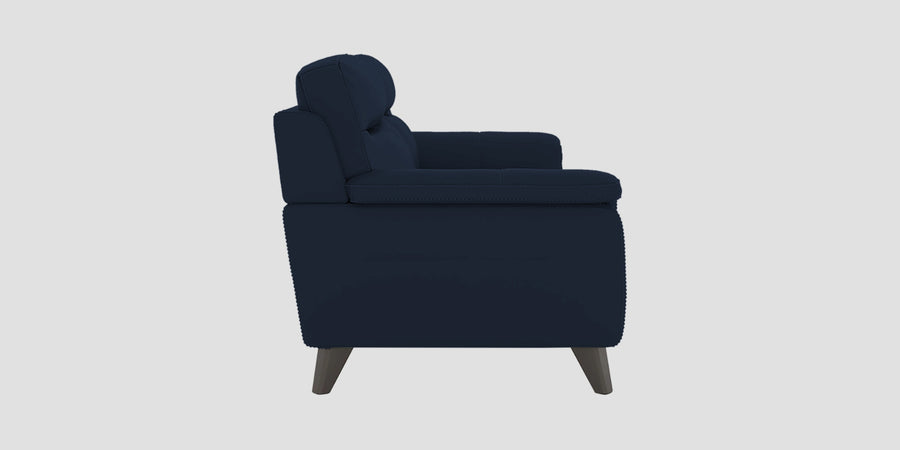 Omton Leatherette 3 Seater Sofa In Berry Blue Colour - Febonic Living
