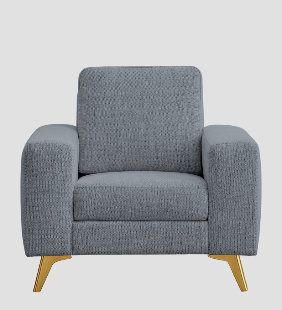 Quba Fabric 1 Seater Sofa In Winter Grey Colour - Febonic Living
