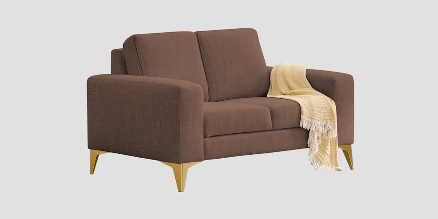 Quba Fabric 2 Seater Sofa In Latte Brown Colour - Febonic Living