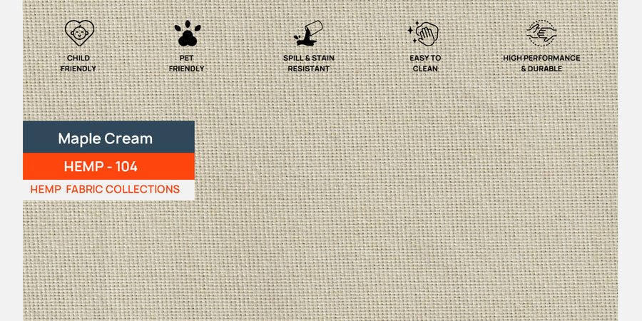 Quba Fabric 3 Seater Sofa In Maple Cream Colour - Febonic Living