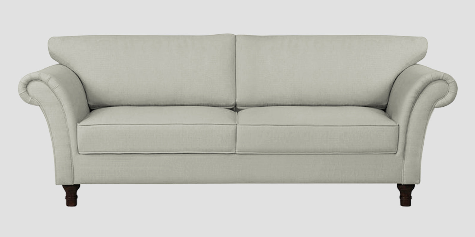Rana Fabric 3 Seater Sofa In Pearl White Colour