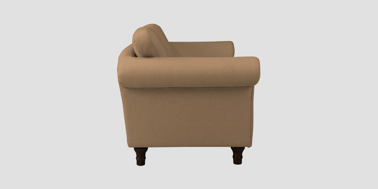Rana Fabric 3 Seater Sofa In Copper Brown Colour