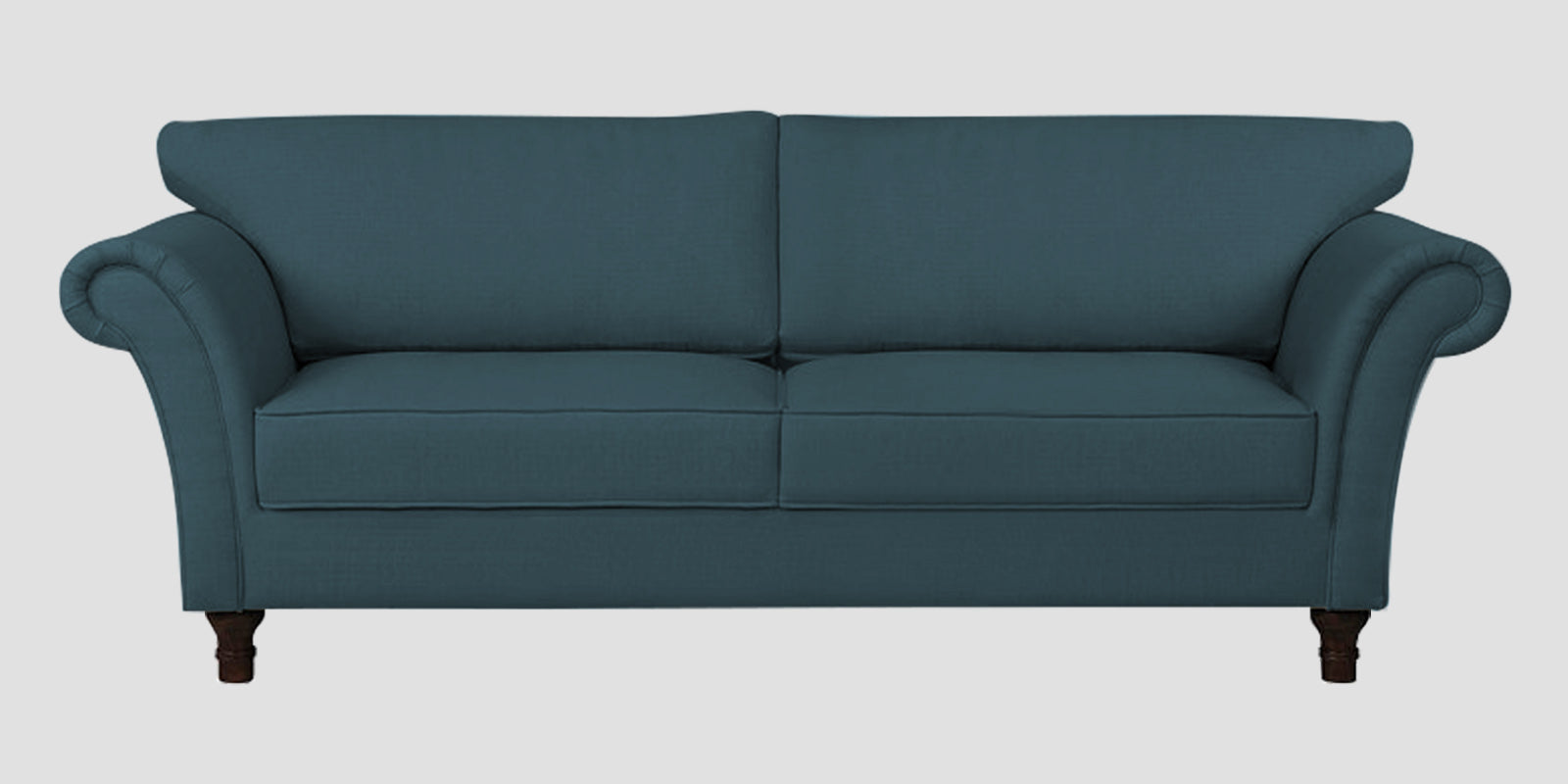 Rana Fabric 3 Seater Sofa In Sea Blue Colour