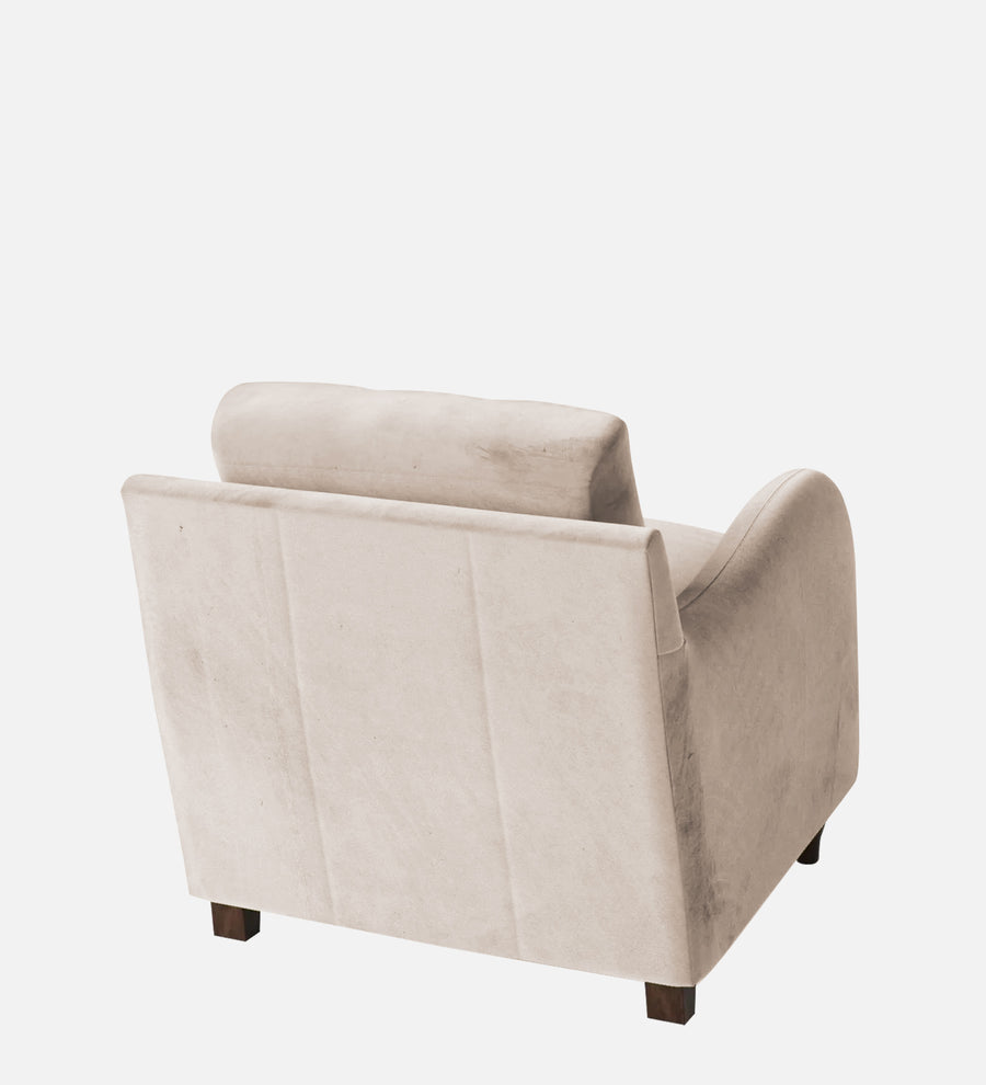 Sally Velvet 1 Seater Sofa In Camel Beige Colour - Febonic Living