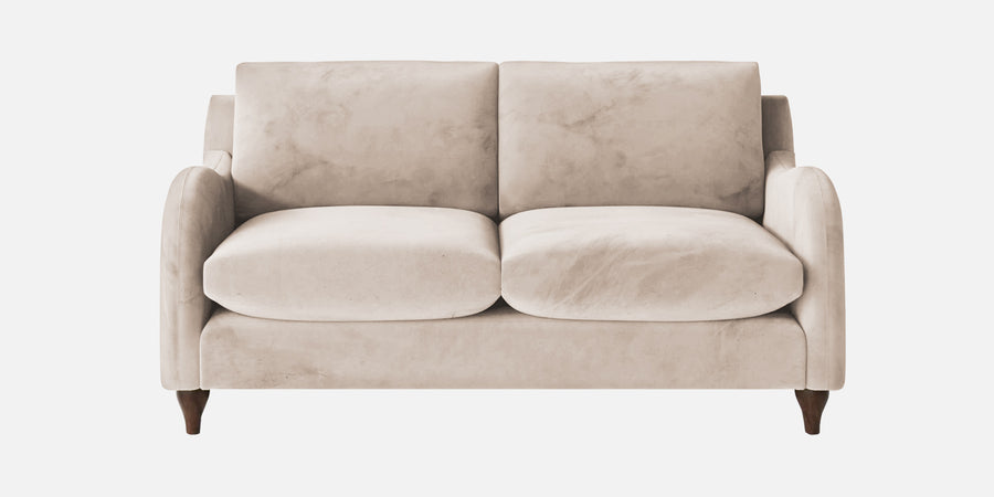 Sally Velvet 2 Seater Sofa In Camel Beige Colour - Febonic Living