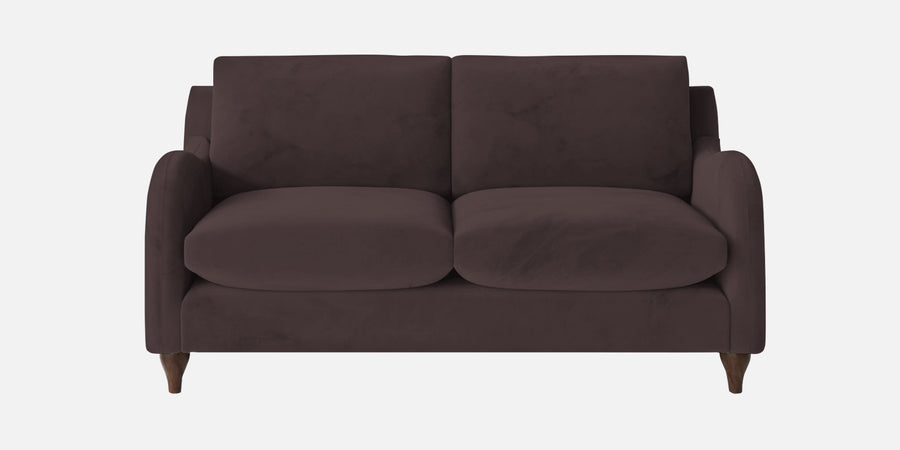 Sally Velvet 2 Seater Sofa In Mocha Brown Colour - Febonic Living