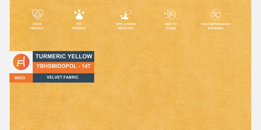 Sally Velvet 2 Seater Sofa In Turmeric Yellow Colour - Febonic Living