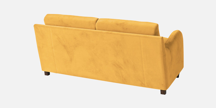 Sally Velvet 2 Seater Sofa In Turmeric Yellow Colour - Febonic Living