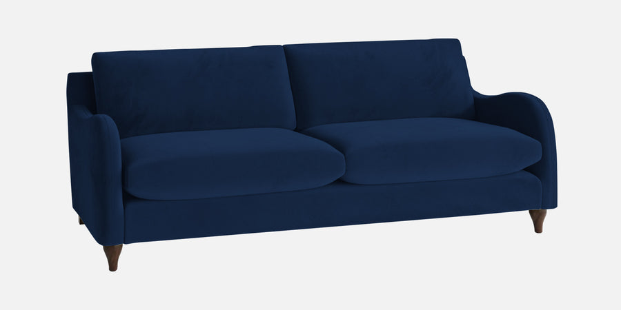 Sally Velvet 3 Seater Sofa In Imperial Blue Colour - Febonic Living