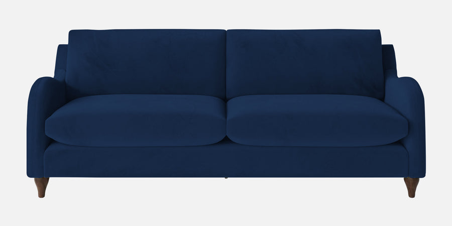 Sally Velvet 3 Seater Sofa In Imperial Blue Colour - Febonic Living