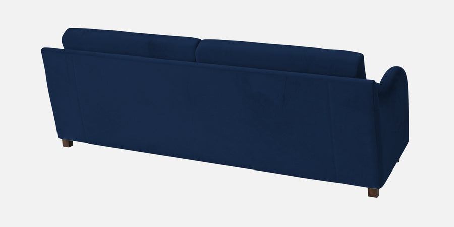 Sally Velvet 3 Seater Sofa In Imperial Blue Colour - Febonic Living