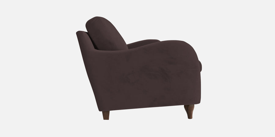 Sally Velvet 3 Seater Sofa In Mocha Brown Colour - Febonic Living