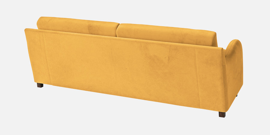 Sally Velvet 3 Seater Sofa In Turmeric Yellow Colour - Febonic Living