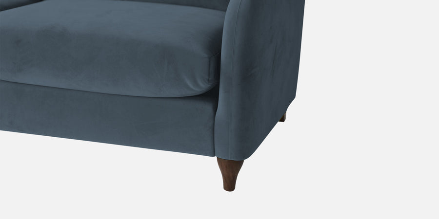 Sally Velvet 3 Seater Sofa In Oxford Blue Colour - Febonic Living